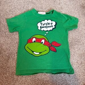 Teenage Mutant Ninja Turtles T-shirt Nickelodeon Green 3T Size Retro Raphael